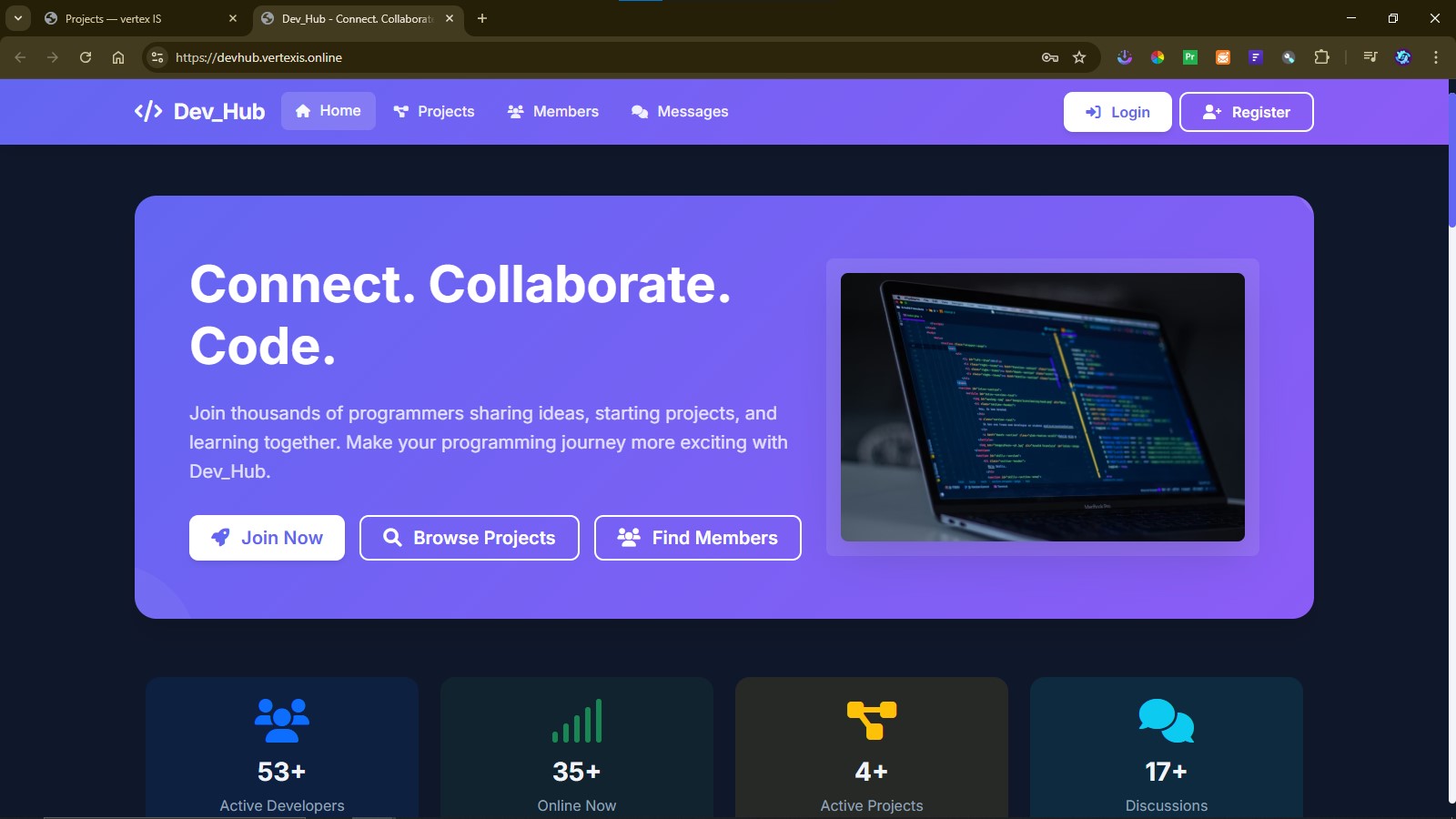 DevHub Social Platform